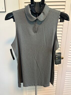 Nike Women’s Sleeveless Dri-FIT Polo Top - Gray